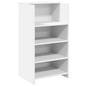 vidaXL vastuv&otilde;tulaud, valge, 55 x 50 x 103,5 cm, t&ouml;&ouml;deldud puit