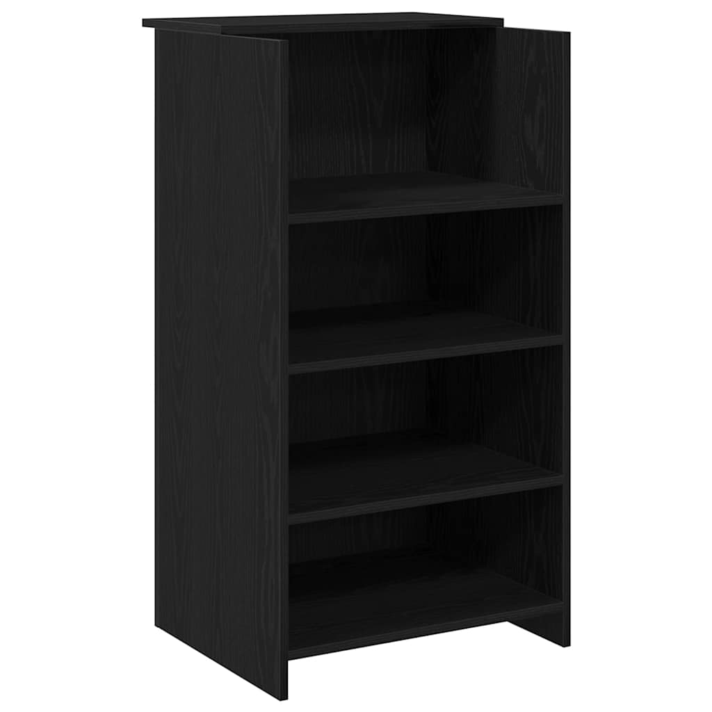 vidaXL Recepční stůl černý 55x50x103,5 cm kompozitní dřevo