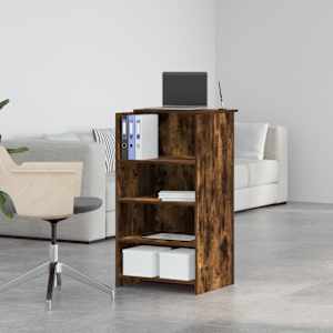 Recepční stůl kouřový dub 55x50x103,5 cm kompozitní dřevo - obrázek 4