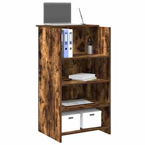 Sprejemna miza dimljeni hrast 55x50x103,5 cm inženirski les