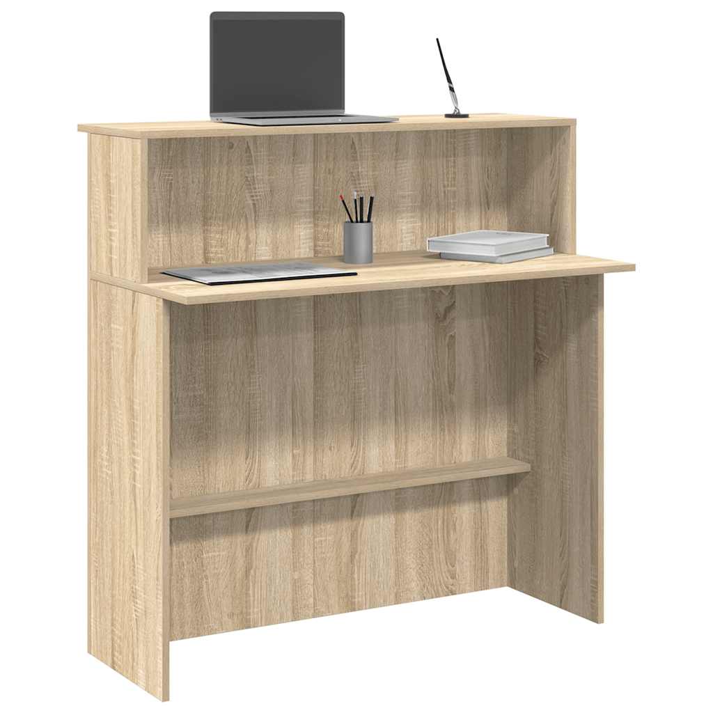 vidaXL Birou de recepție Stejar Sonoma 100x50x103,5 cm Lemn prelucrat