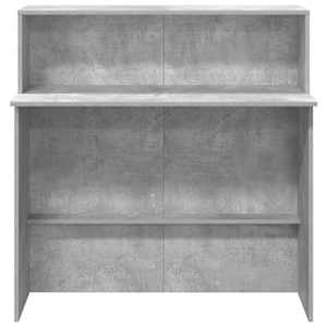 Recepční stůl betonově šedý 100x50x103,5 cm kompozitní dřevo - obrázek 5