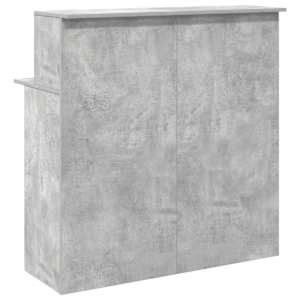 Recepční stůl betonově šedý 100x50x103,5 cm kompozitní dřevo - obrázek 7