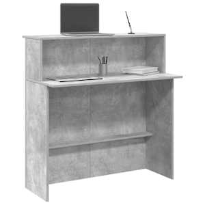 Recepční stůl betonově šedý 100x50x103,5 cm kompozitní dřevo - obrázek 1