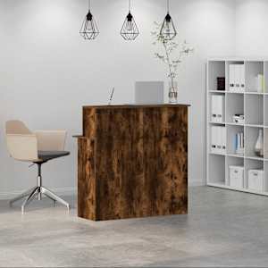Recepční stůl kouřový dub 100x50x103,5 cm kompozitní dřevo - obrázek 3