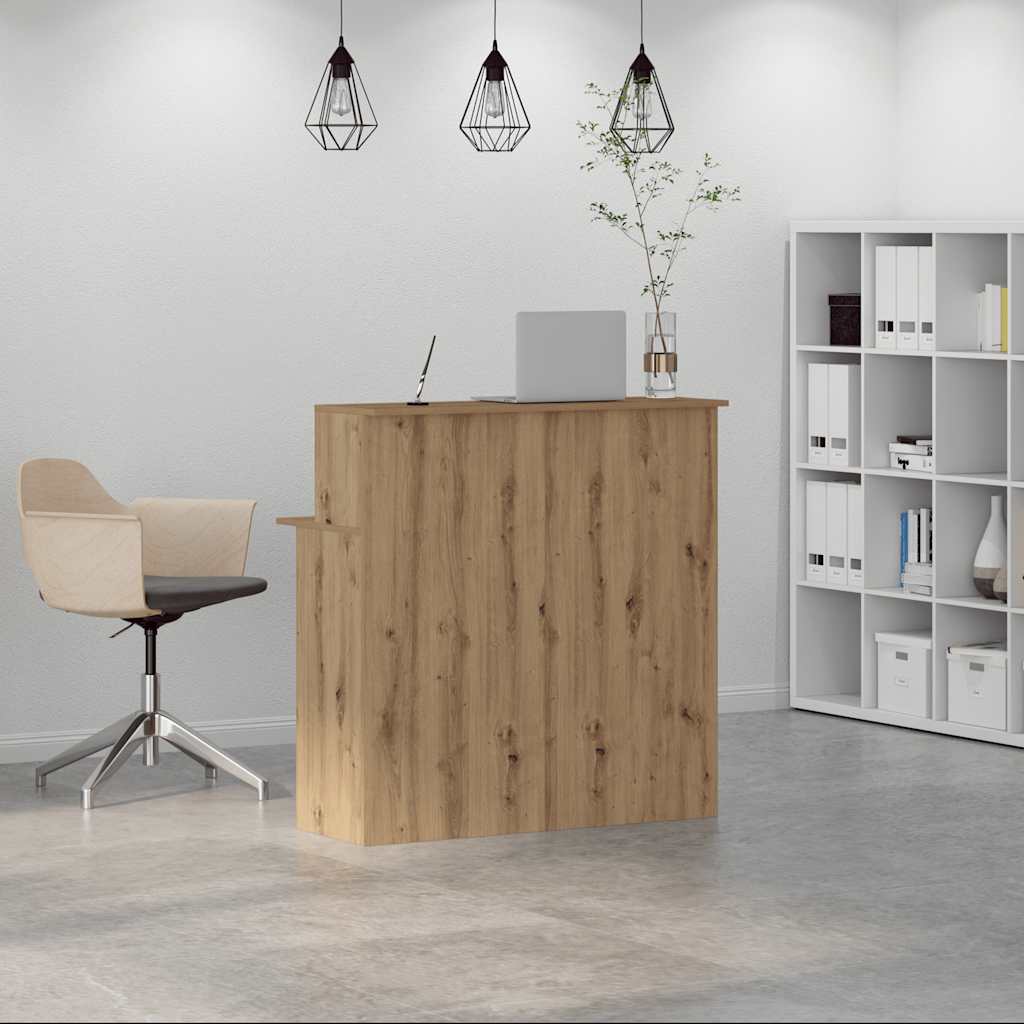 vidaXL Birou de recepție Stejar Artisan 100x50x103,5 cm Lemn prelucrat