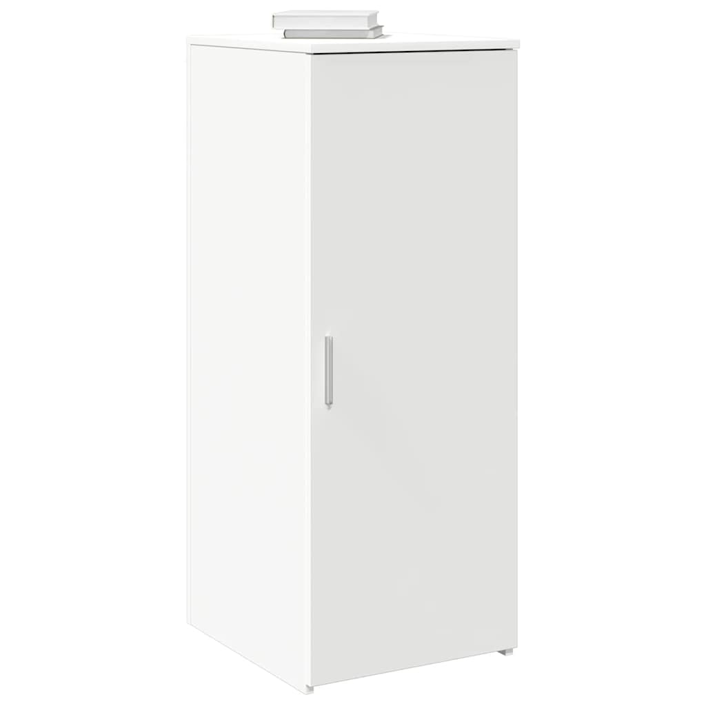 vidaXL Dulap de depozitare alb 40x45x103,5 cm din lemn prelucrat