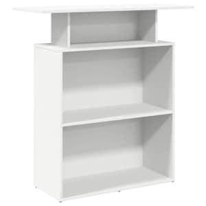 vidaXL vastuv&otilde;tulaud, valge, 100 x 40 x 104 cm, t&ouml;&ouml;deldud puit