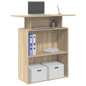 Recepcijska miza iz hrasta sonoma 100x40x104 cm inženirski les