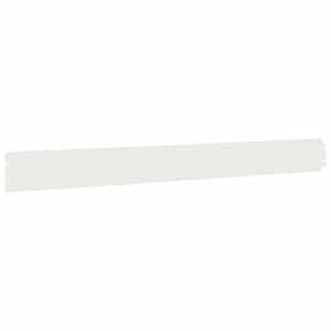 Okraj trávníku 10 ks 10 x 103 cm Studeně válcovaná ocel Bílá - obrázek 5