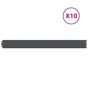 vidaXL Murupiire 10 tk 10 x 103 cm K&uuml;lmpruun teras Antratsiit