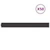 vidaXL Murupiire 50 tk 10 x 103 cm Teras Must