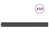 vidaXL muru&auml;&auml;red 50 tk antratsiit 10x103 cm k&uuml;lmvaltsitud teras