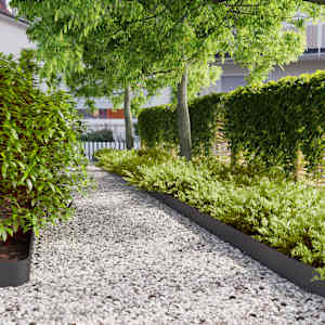 Robniki za trato 10 kosov Črna 15x103 cm Hladno valjano jeklo