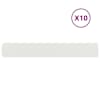 vidaXL Murupiire 10 tk 15 x 103 cm Teras Valge