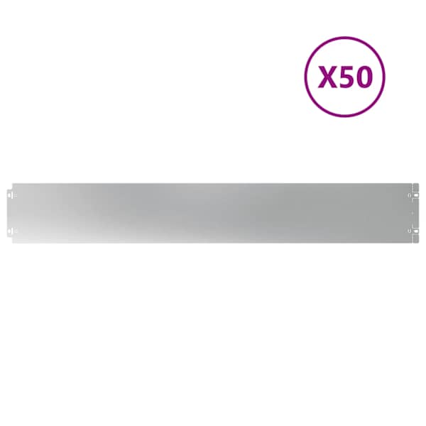vidaXL Murupiire 50 tk 15 x 103 cm Tsingitud teras H&otilde;bedane