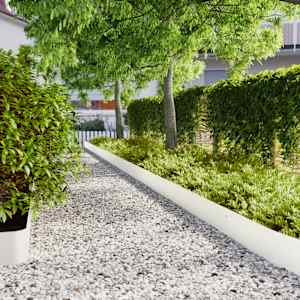 Robniki za trato 10 kosov Bela 20x103 cm Hladno valjano jeklo