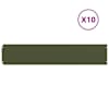 vidaXL Murupiire 10 tk 20 x 103 cm Teras Oliiviroheline