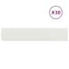 vidaXL Murupiire 30 tk 20 x 103 cm Teras Valge