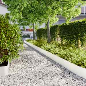 Robniki za trato 30 kosov Bela 20x103 cm Hladno valjano jeklo