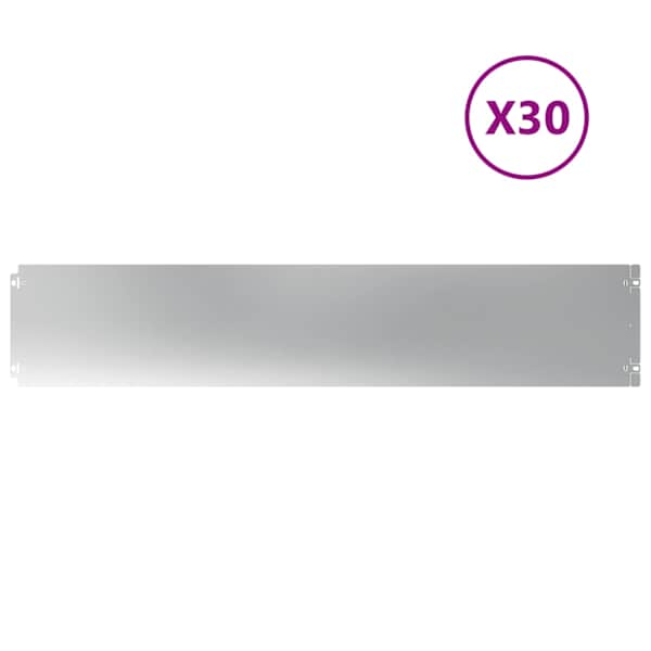 vidaXL Murupiire 30 tk 20 x 103 cm Tsingitud teras H&otilde;bedane