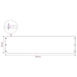 Okraj trávníku 10 ks 25 x 103 cm Studeně válcovaná ocel Bílá - obrázek 9