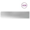 vidaXL Murupiire 20 tk 25 x 103 cm Tsingitud teras H&otilde;bedane
