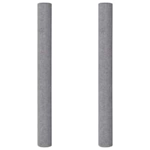 vidaXL libisemiskindlad maalrifliisid, 2 tk, 5 m, 220 g/m&sup2;, hall