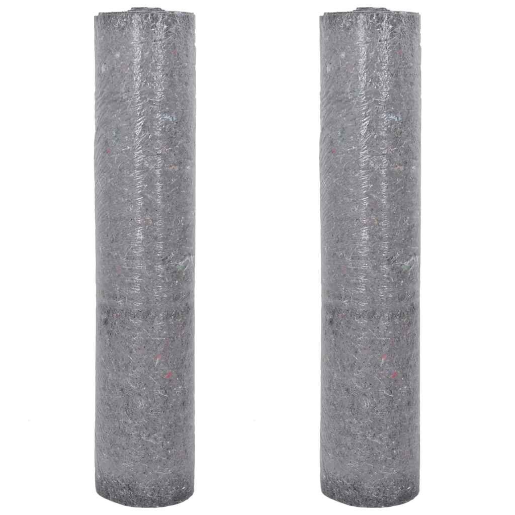 vidaXL Protiskluzové malířské rouno 2 ks 25 m 220 g/m² šedé