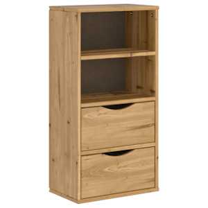 Boční skříňka se zásuvkami "ODDA" 40x24x79 cm Borovicový masiv - obrázek 2