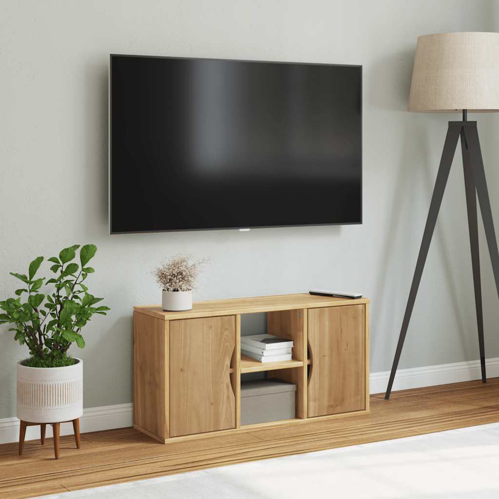 vidaXL Dulap TV „ODDA” 79x24x40 cm din lemn masiv de pin