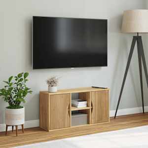 TV skříňka "ODDA" 79x24x40 cm Borovicový masiv - obrázek 3