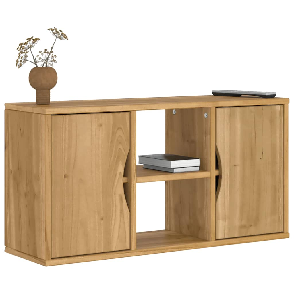 vidaXL TV-Schrank ODDA 79x24x40,5 cm Massivholz Kiefer