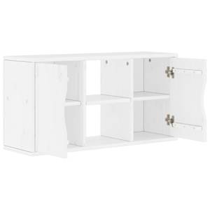 TV skříňka "ODDA" bílá 79x24x40 cm Borovicový masiv - obrázek 5