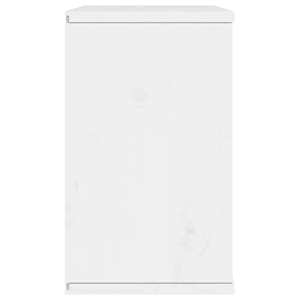 TV skříňka "ODDA" bílá 79x24x40 cm Borovicový masiv - obrázek 7