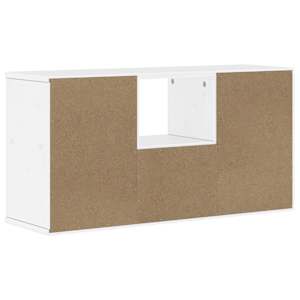 TV skříňka se zásuvkou ODDA bílá 79x24x40 cm Borovicový masiv - obrázek 8