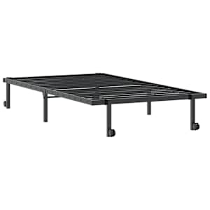 Rám postele bez matrace skládací černý 107x203 cm ocelový - obrázek 5
