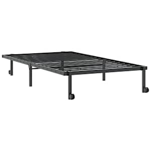 Rám postele bez matrace skládací černý 107x203 cm ocelový - obrázek 8