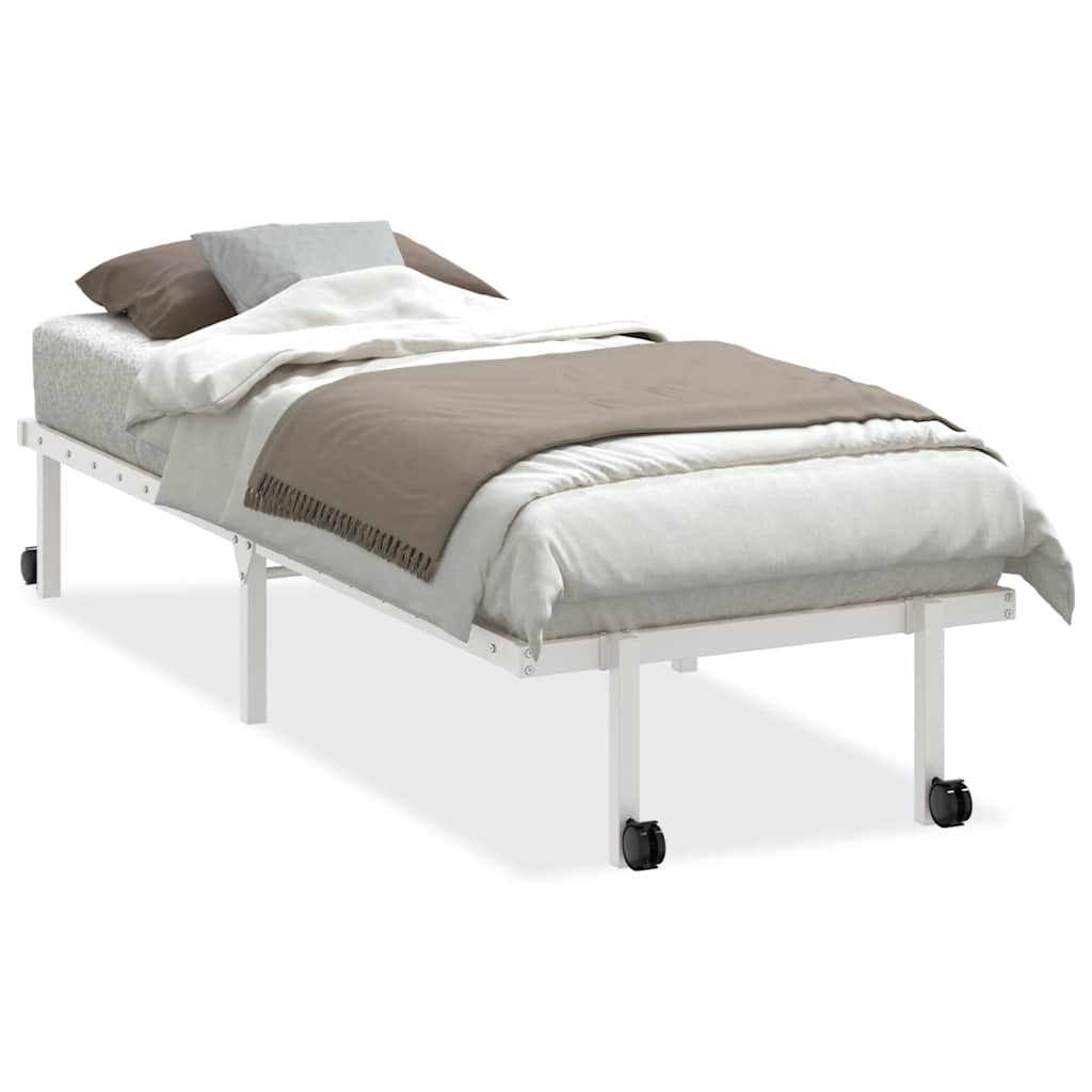 vidaXL Rám postele bez matrace skládací bílý 80x200 cm ocelový