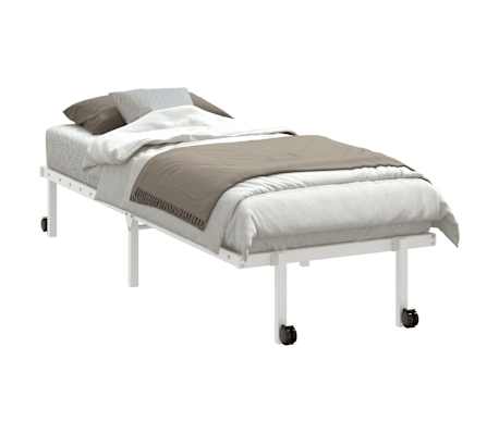 vidaXL Bedframe zonder matras opvouwbaar 80x200 cm staal wit