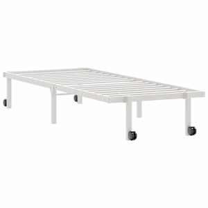 Rám postele bez matrace skládací bílý 80x200 cm ocelový - obrázek 5