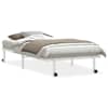 vidaXL voodiraam ilma madratsita Kokkupandav valge 107x203 cm terasest