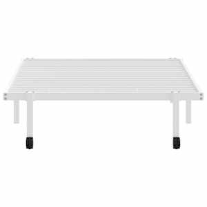 Rám postele bez matrace skládací bílý 107x203 cm ocelový - obrázek 6