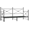 vidaXL lamamisvoodi ilma madratsita, must 80x200 cm teras