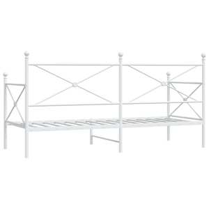 Válenda bez matrace bílá 80x200 cm ocel - obrázek 7