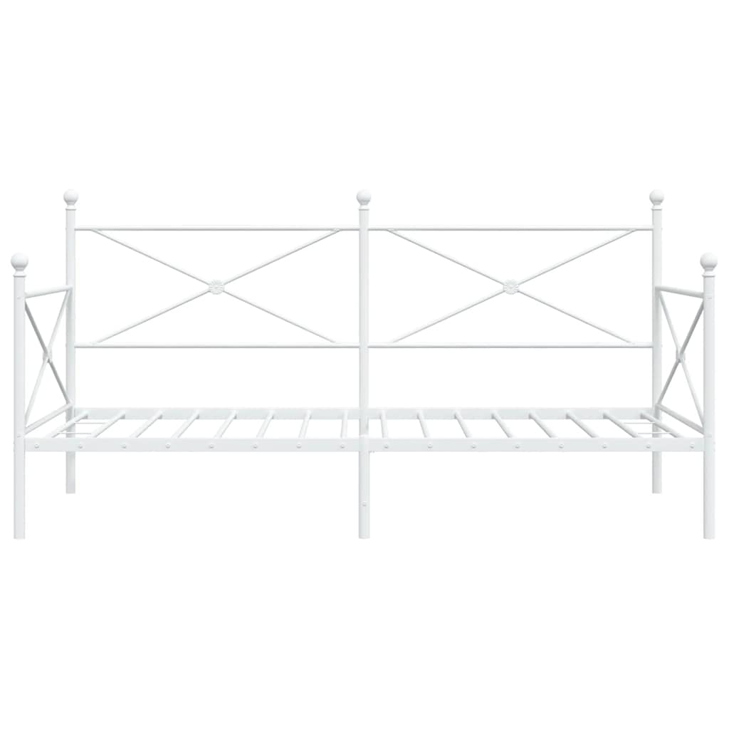 vidaXL Slaapbank zonder matras 107x203 cm staal wit, foto 4