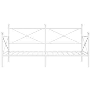 Válenda bez matrace Bílá 107x203 cm ocel - obrázek 5