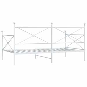 Válenda bez matrace Bílá 107x203 cm ocel - obrázek 7