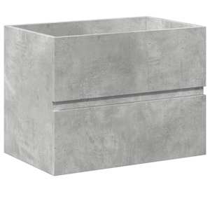 2dílný set koupelnového nábytku betonově šedý kompozitní dřevo - obrázek 8