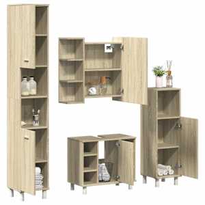 Kopalniška garnitura 4-delna sonoma hrast inženirski les